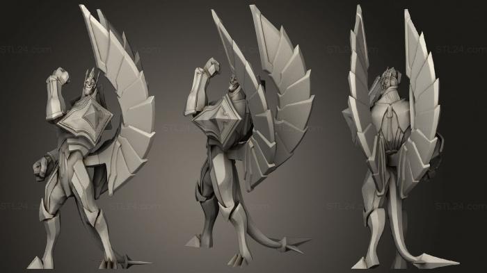 Figurines heroes, monsters and demons (Galio League of Legends, STKM_2475) 3D models for cnc