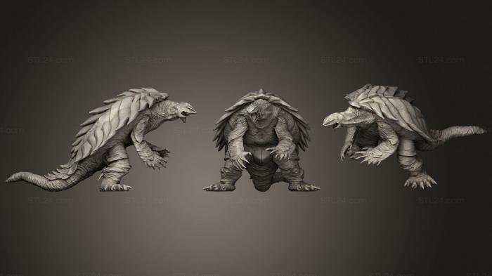 Figurines heroes, monsters and demons (GAMERA, STKM_2477) 3D models for cnc
