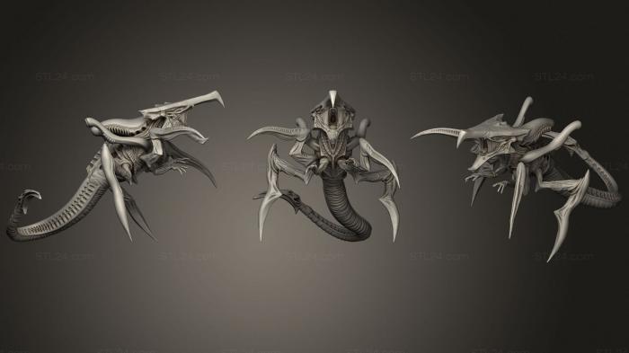 Figurines heroes, monsters and demons (Gigerian Arachnid Hybrid Warrior D, STKM_2514) 3D models for cnc