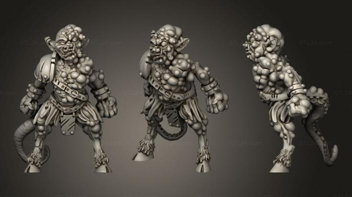 Figurines heroes, monsters and demons (Goblin 4 fixed, STKM_2532) 3D models for cnc