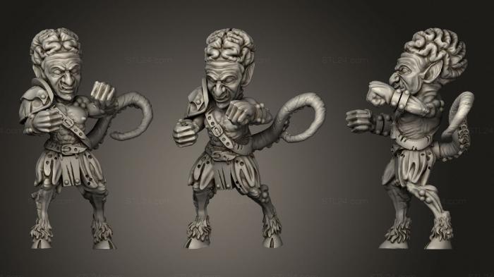 Статуэтки герои, монстры и демоны (Исправлен Гоблин 7, STKM_2538) 3D модель для ЧПУ станка