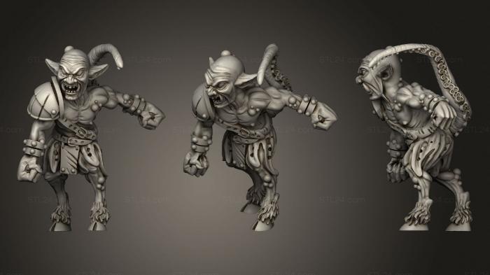 Статуэтки герои, монстры и демоны (Исправлен Гоблин 10, STKM_2541) 3D модель для ЧПУ станка