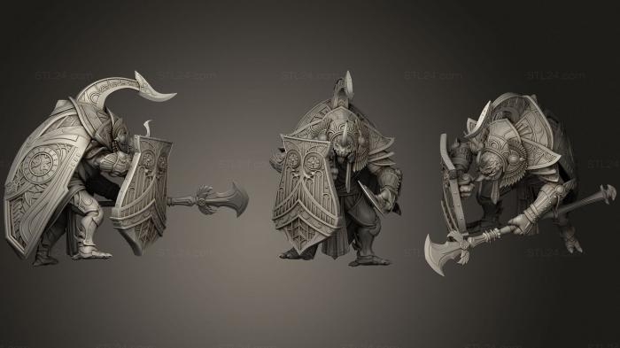 Figurines heroes, monsters and demons (Golden Scarab 2, STKM_2576) 3D models for cnc