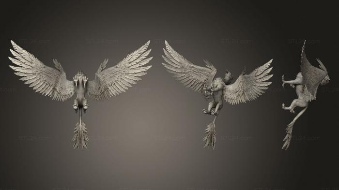 Figurines heroes, monsters and demons (Griffin (2), STKM_2602) 3D models for cnc
