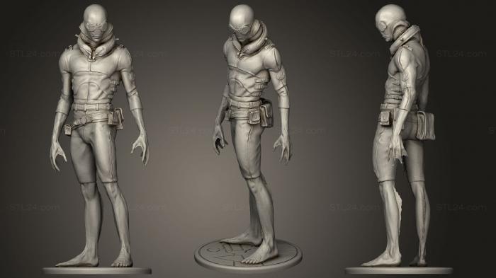 Статуэтки герои, монстры и демоны (Адский мальчик - сапиенс, STKM_2655) 3D модель для ЧПУ станка