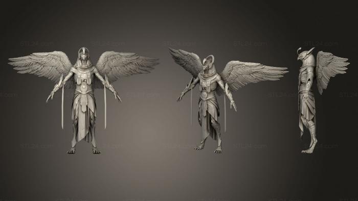Figurines heroes, monsters and demons (Horus concept, STKM_2700) 3D models for cnc
