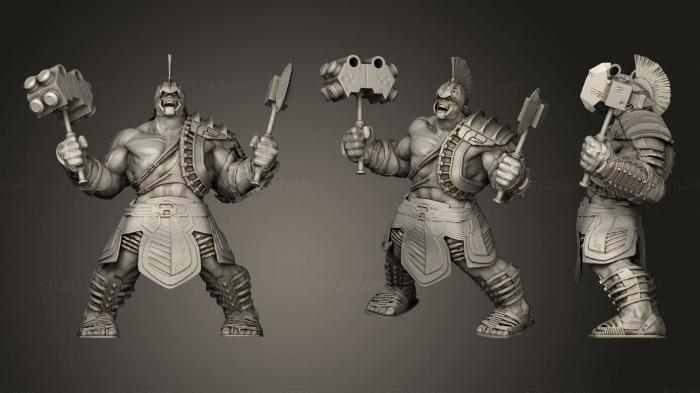 Figurines heroes, monsters and demons (Hulk Ragnarok, STKM_2718) 3D models for cnc