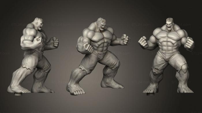 Figurines heroes, monsters and demons (Hulkbuster Vs. The Hulk, STKM_2722) 3D models for cnc