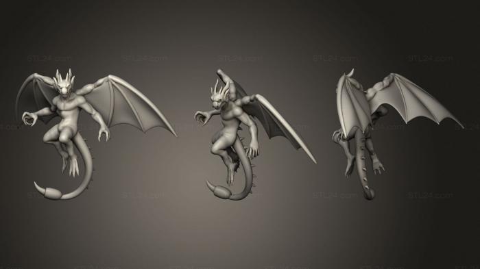 Figurines heroes, monsters and demons (Imp Miniature, STKM_2742) 3D models for cnc