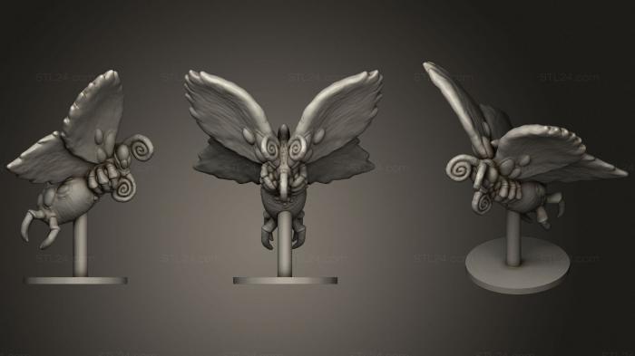 Figurines heroes, monsters and demons (Infectious Butterfly, STKM_2748) 3D models for cnc