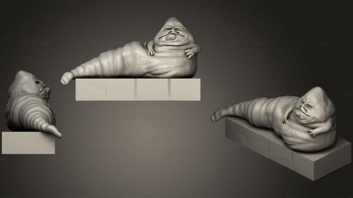 Figurines heroes, monsters and demons (Jabba The Hutt 2, STKM_2770) 3D models for cnc