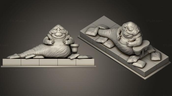 Figurines heroes, monsters and demons (Jabba the Hutt 127, STKM_2771) 3D models for cnc