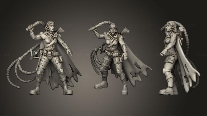 Статуэтки герои, монстры и демоны (Касия Укротительница Зверей, STKM_2826) 3D модель для ЧПУ станка
