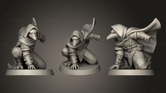 Figurines heroes, monsters and demons (KENKU THIEF, STKM_2832) 3D models for cnc