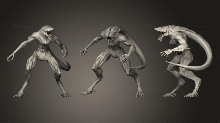 Figurines heroes, monsters and demons (Khanivore, STKM_2836) 3D models for cnc
