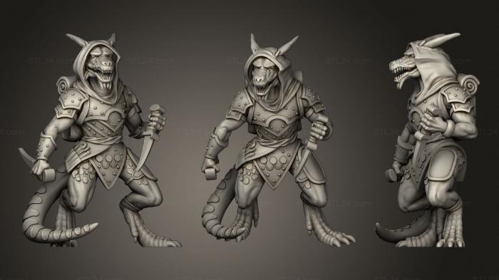 Figurines heroes, monsters and demons (Kobold Scoundrel, STKM_2849) 3D models for cnc