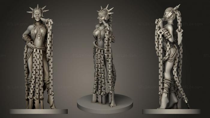 Figurines heroes, monsters and demons (Kyton With Dancing Chains, STKM_2862) 3D models for cnc