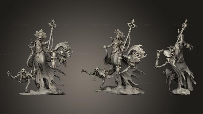 Figurines heroes, monsters and demons (Lady Olynder, STKM_2868) 3D models for cnc