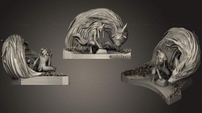 Figurines heroes, monsters and demons (League of Legends Kindred, STKM_2880) 3D models for cnc