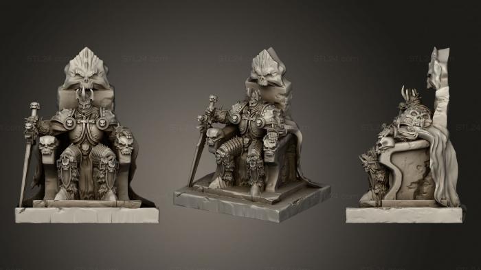 Figurines heroes, monsters and demons (Liche king1 wm2, STKM_2887) 3D models for cnc