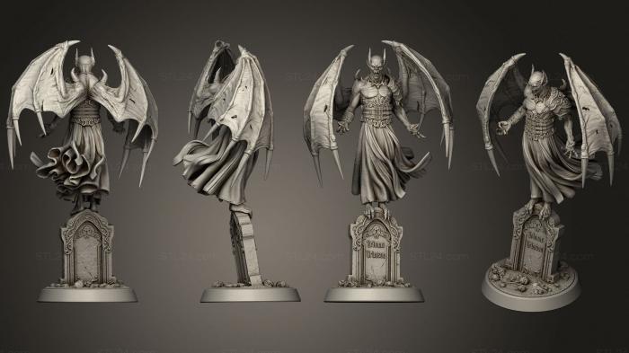Статуэтки герои, монстры и демоны (Лорд Багровый, STKM_2905) 3D модель для ЧПУ станка
