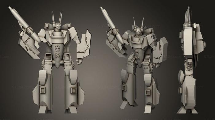 Figurines heroes, monsters and demons (Macross Super Valkyrie, STKM_2920) 3D models for cnc