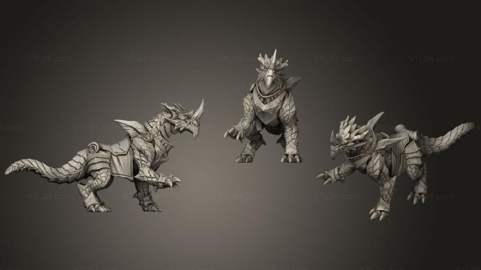 Figurines heroes, monsters and demons (Magmadroth, STKM_2924) 3D models for cnc