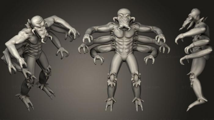 Figurines heroes, monsters and demons (Man Spider 2, STKM_2936) 3D models for cnc