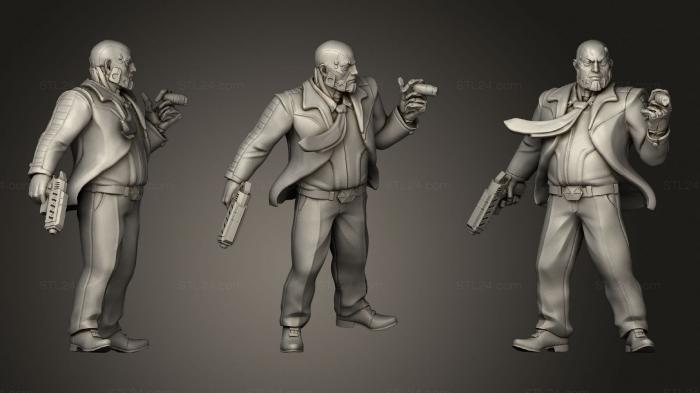Figurines heroes, monsters and demons (Marcus Crown CEO, STKM_2946) 3D models for cnc