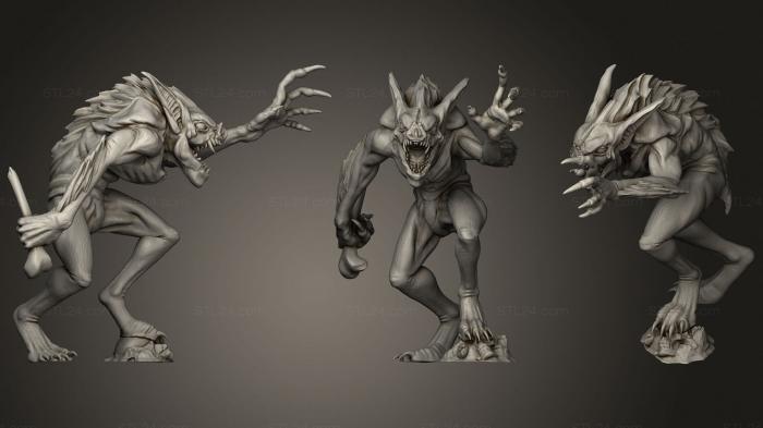 Статуэтки герои, монстры и демоны (Чемпион Маррроу- Молокосос, STKM_2960) 3D модель для ЧПУ станка