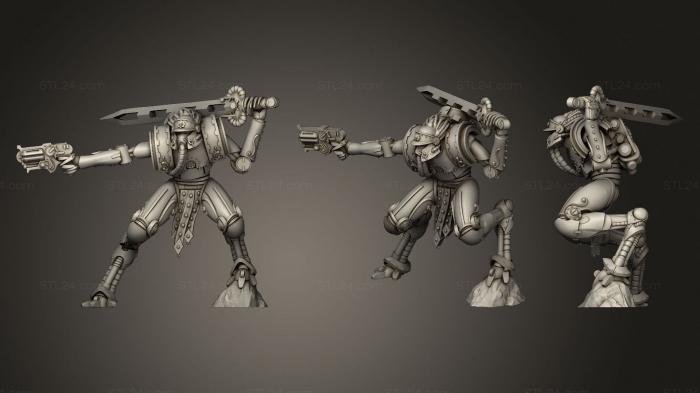 Figurines heroes, monsters and demons (Martian Irobreaker 4, STKM_2963) 3D models for cnc