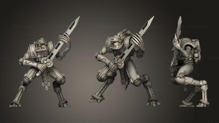 Figurines heroes, monsters and demons (Martian Ironbreaker5, STKM_2964) 3D models for cnc