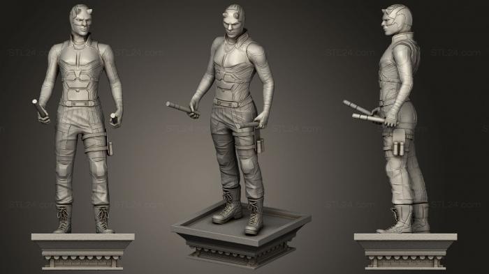 Figurines heroes, monsters and demons (Marvel daredevil, STKM_2968) 3D models for cnc