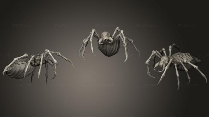 Figurines heroes, monsters and demons (Maznar Spider A, STKM_2985) 3D models for cnc