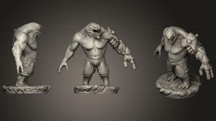 Figurines heroes, monsters and demons (Mecha brute 1, STKM_2988) 3D models for cnc