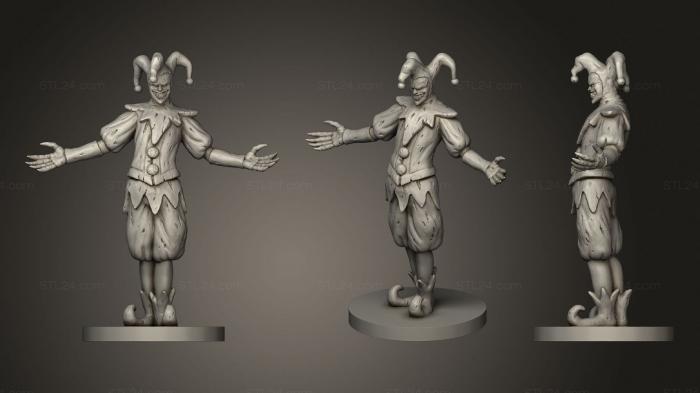 Figurines heroes, monsters and demons (Medieval Pennywise, STKM_2992) 3D models for cnc