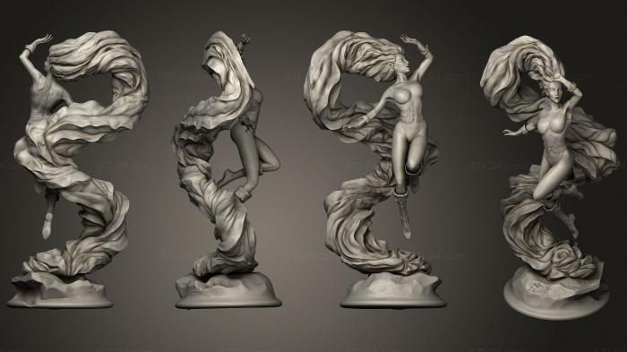 Figurines heroes, monsters and demons (Medusa Inhumans, STKM_2996) 3D models for cnc