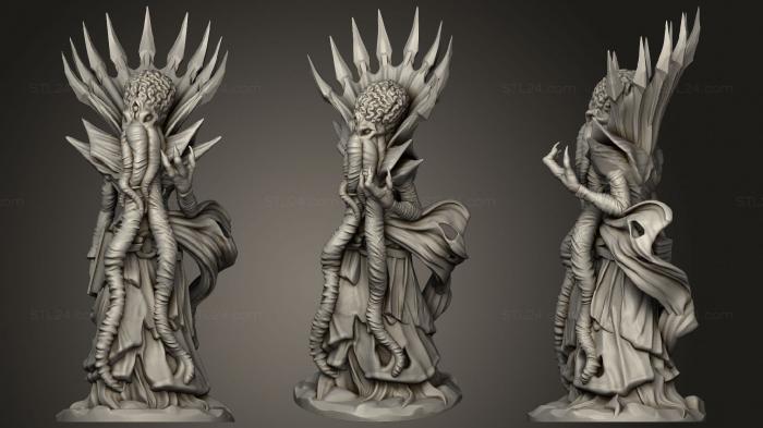Figurines heroes, monsters and demons (Mind Slayer, STKM_3012) 3D models for cnc