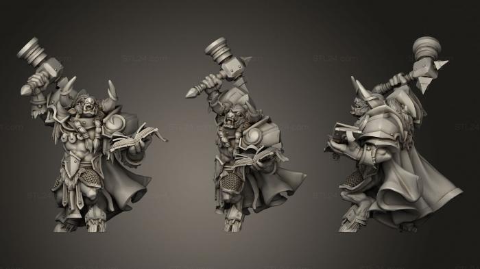 Figurines heroes, monsters and demons (Minotaur Paladin, STKM_3027) 3D models for cnc