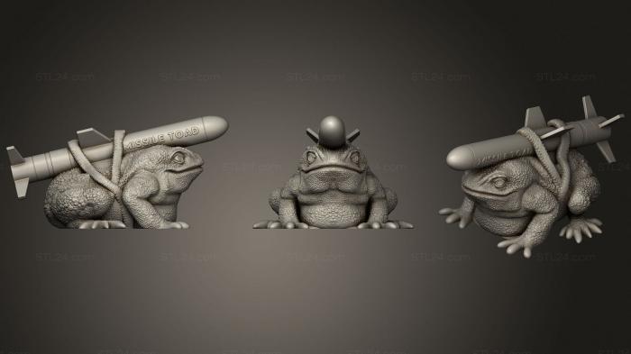 Figurines heroes, monsters and demons (Missile Toad, STKM_3031) 3D models for cnc