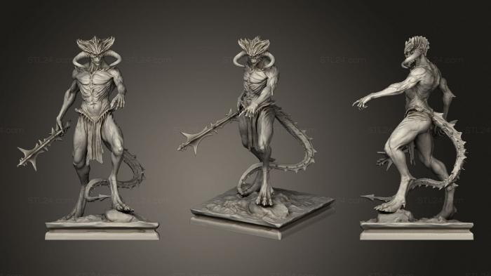 Figurines heroes, monsters and demons (Molag bal, STKM_3041) 3D models for cnc