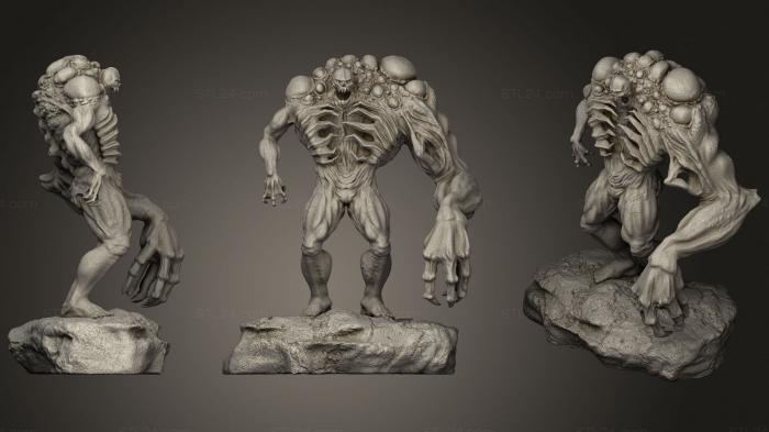 Figurines heroes, monsters and demons (Monster bubble, STKM_3047) 3D models for cnc