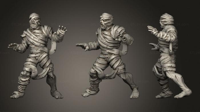 Figurines heroes, monsters and demons (Mummy alien, STKM_3073) 3D models for cnc