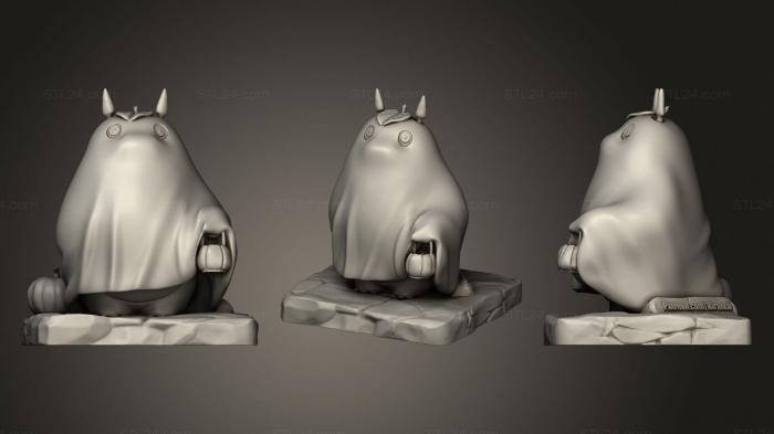 Figurines heroes, monsters and demons (My Neighbor Totoro, STKM_3079) 3D models for cnc