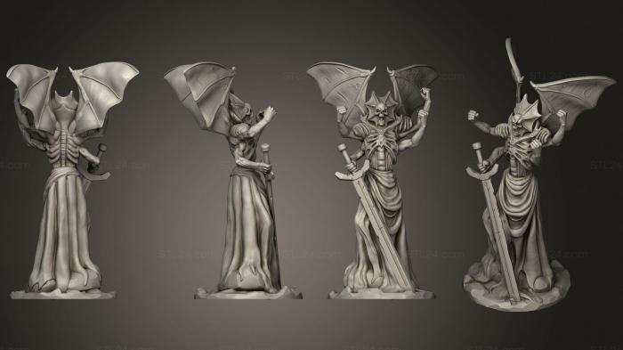 Figurines heroes, monsters and demons (Necro Lord, STKM_3096) 3D models for cnc