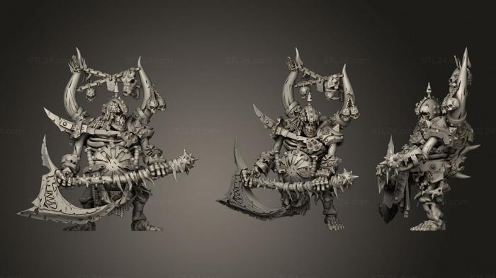 Figurines heroes, monsters and demons (Ogre Skeleton, STKM_3159) 3D models for cnc