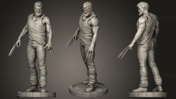 Figurines heroes, monsters and demons (Old Man Logan, STKM_3163) 3D models for cnc