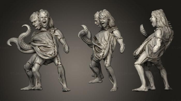 Figurines heroes, monsters and demons (Organic patients, STKM_3194) 3D models for cnc
