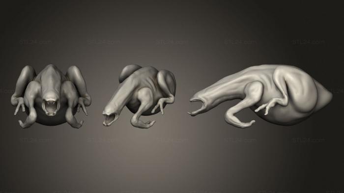 Figurines heroes, monsters and demons (Original H.r. Giger Concept Chestburster, STKM_3195) 3D models for cnc