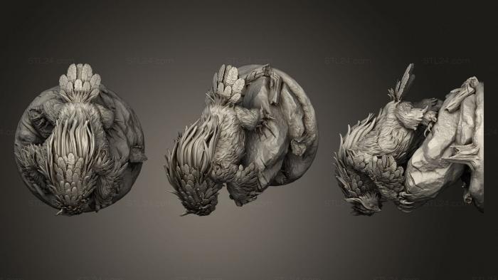 Figurines heroes, monsters and demons (Owlbear 1, STKM_3202) 3D models for cnc